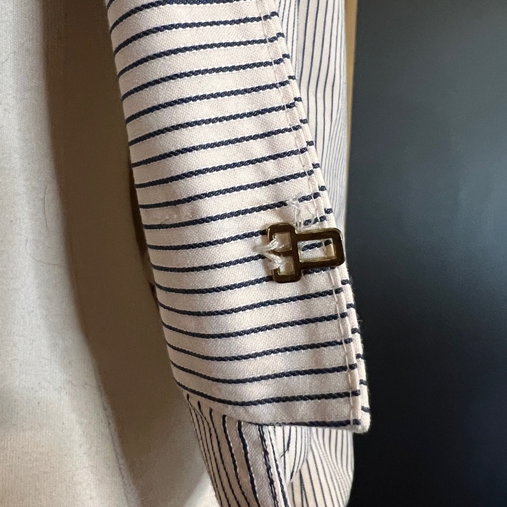 ZARA Striped Open-Front Jacket - Picture 5 of 9